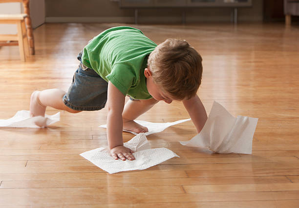 Kids cleaning floor | Dehart Tile